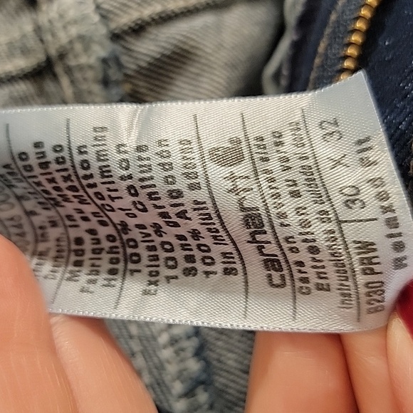 Carhartt Relaxed Fit Denim Jeans Size 30x32  NWT - Picture 7 of 9